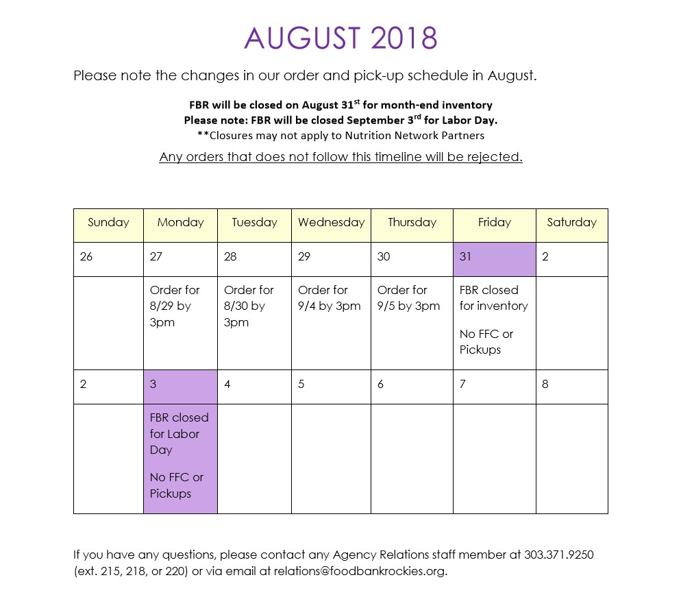 082018 program calendar