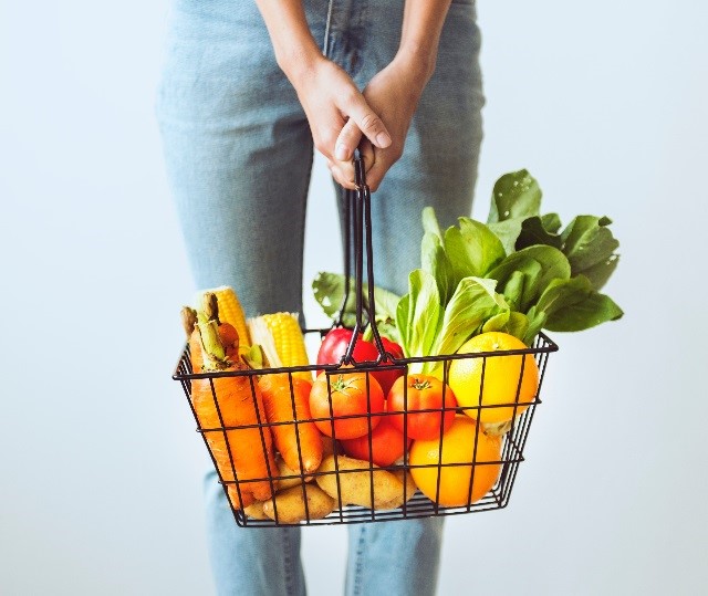 Grocery Basket stock photo