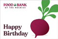 Donation eCard: Happy Birthday (Beet)